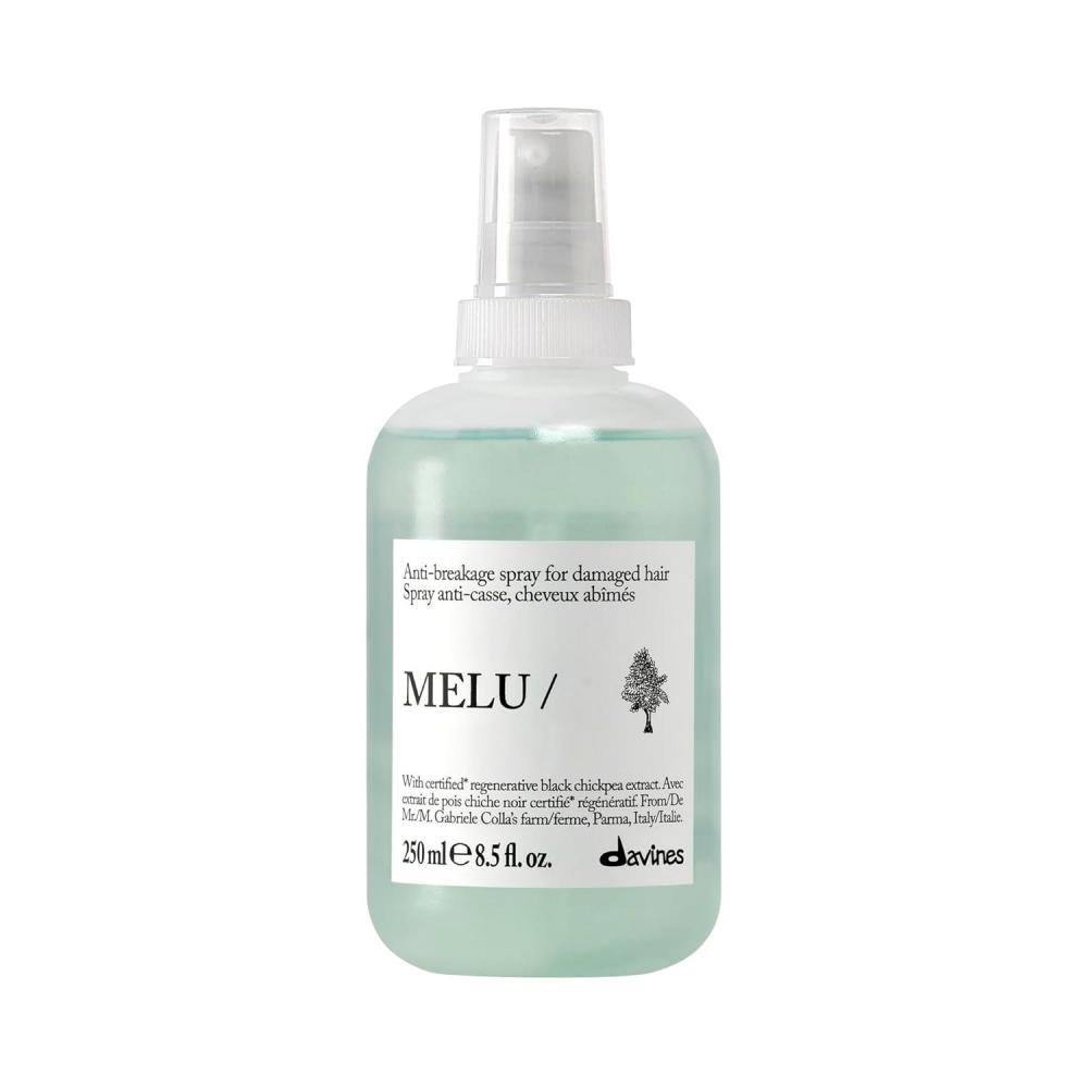imageDavines MELUHair Shield Thermal LeaveOn Conditioning Antistatic Action for All Types of Hair Ideal Heat Protectant from Stress Caused by Straightener or Blow Dryer with Black ChickpeaEnhanced