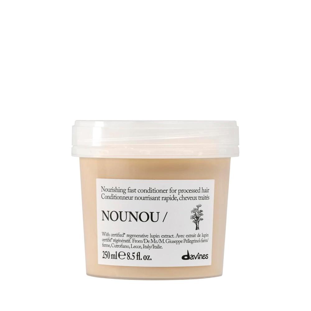 imageDavines NOUNOUConditioner Nourishing amp Repairing Formula for Damaged Processed or Brittle Hair Restores Body amp Shine with Lupin Untangles amp Softens Chemically Treated HairEnhanced