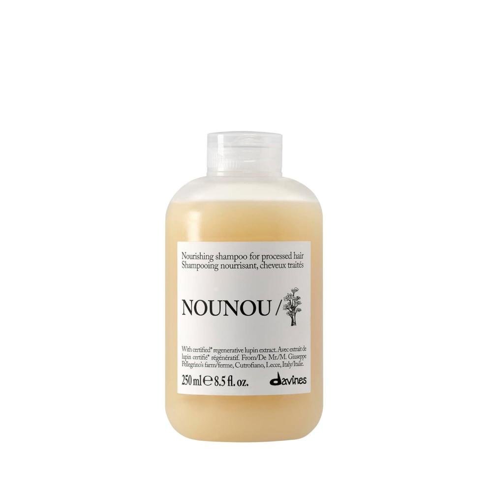 imageDavines NOUNOUShampoo Nourishing Cleanser for Damaged Processed or Brittle Hair Restores Natural Softness Shine amp Body with Lupin Hydrates Chemically Treated HairEnhanced