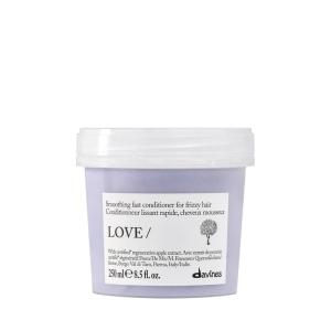 Davines LOVE/Smoothing Conditioner, Rich Anti-Frizz Formula for Frizzy, Coarse or Unruly Hair – Hydrates & Straightens for a Sleek, Shiny Look(Enhanced)