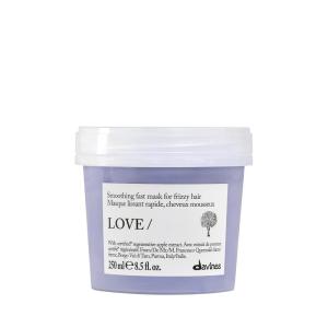 Davines LOVE/Smoothing Instant Mask, Taming Anti-Frizz Fast-Acting Action for Wavy, Unruly, Coarse Hair – Smooths Flyaways & Reduces Volume in 30 Seconds with Apple Pulp(Enhanced)