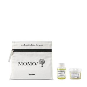 Davines MOMO/Shampoo, Moisturizing Gel Shampoo for Dry or Dehydrated Hair – Deeply Hydrates with Apricots – Gentle Cleanser Restores Softness, Shine & Moisture(Enhanced)
