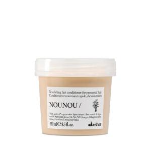 Davines NOUNOU/Conditioner, Nourishing & Repairing Formula for Damaged, Processed or Brittle Hair – Restores Body & Shine with Lupin – Untangles & Softens Chemically Treated Hair(Enhanced)