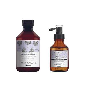 Davines Naturaltech CALMING Shampoo & Superactive Serum, Gentle Cleansing While Relieving Itch In Sensitive Scalps, Irritation Relief(Shampoo + Serum)