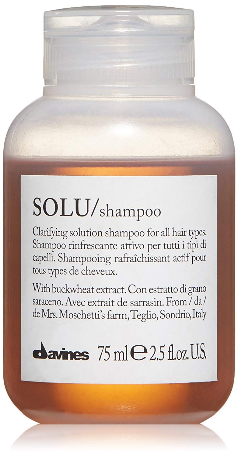 imageDavines SOLUShampoo Clarifying Cleanser for All Hair Types  Removes Product BuildUp Residue amp Pollutants  Deep Cleaning Formula with Buckwheat Extract Refreshes Scalp amp HairOriginal
