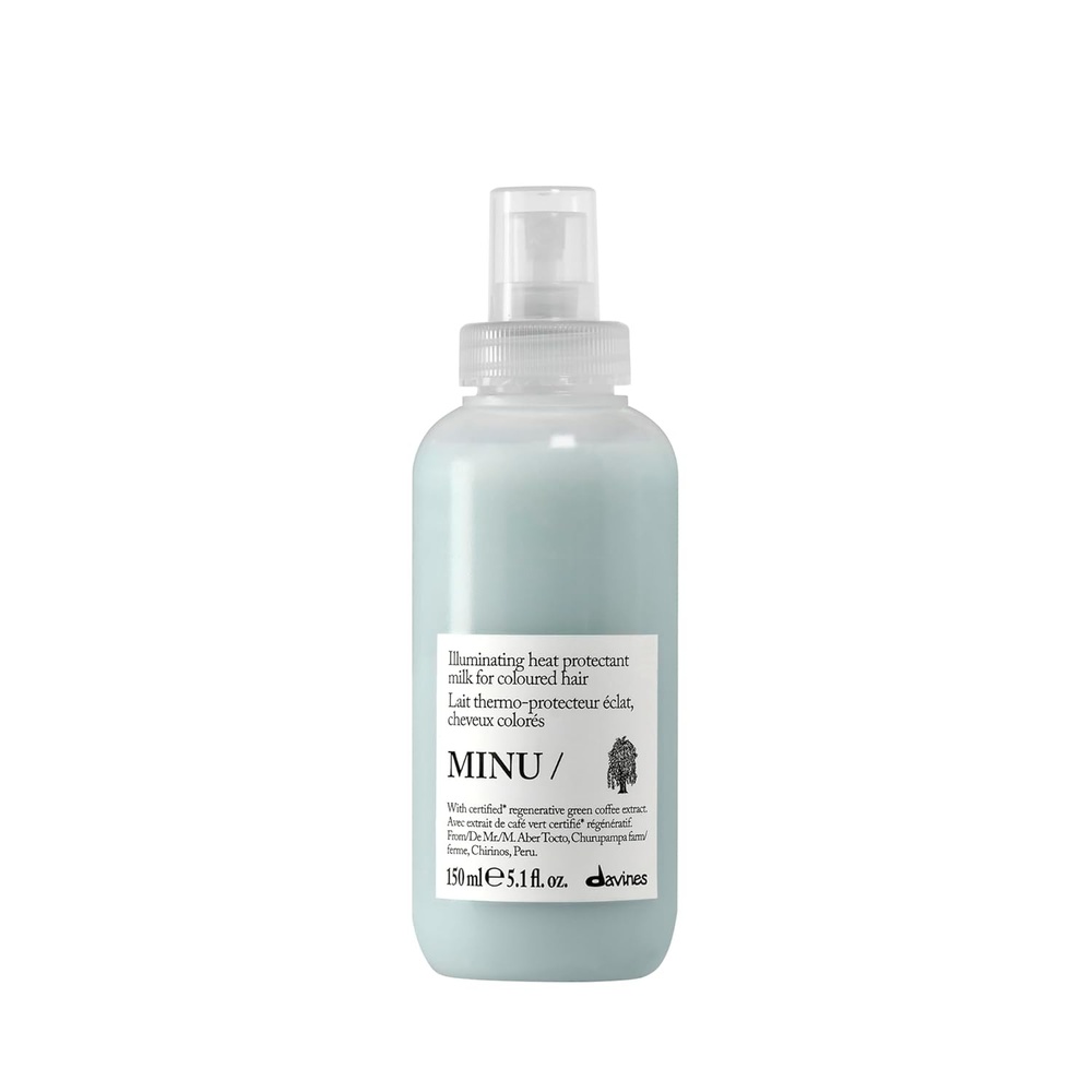 imageDavines MINUHair Serum Protective LeaveIn Moisturizing Formula for Colored Hair Preserves Cosmetic Color Extending its Duration and Giving Great Shine with Green CoffeeEnhanced