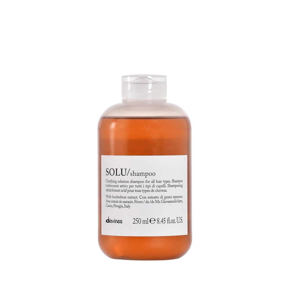 imageDavines SOLUShampoo Clarifying Cleanser for All Hair Types  Removes Product BuildUp Residue amp Pollutants  Deep Cleaning Formula with Buckwheat Extract Refreshes Scalp amp HairOriginal