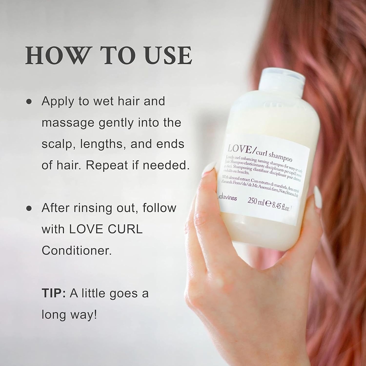 image:imageDavines LOVECurl Shampoo Creamy Taming Cleanser for Wavy amp Curly Hair Enhances Elasticity Volume amp Softness Hydrating Baobab Pulp Formula Defines Curls without Weighing DownRefill Size