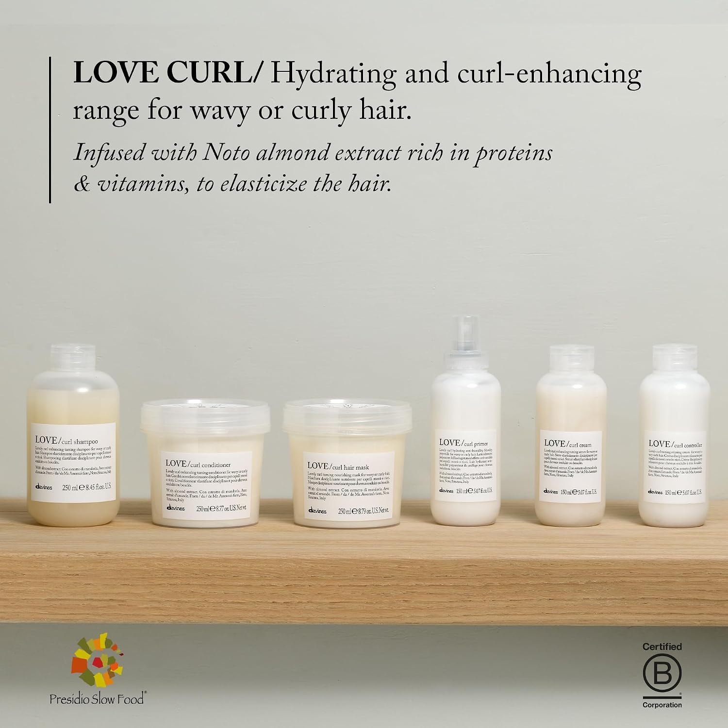 image:imageDavines LOVECurl Shampoo Creamy Taming Cleanser for Wavy amp Curly Hair Enhances Elasticity Volume amp Softness Hydrating Baobab Pulp Formula Defines Curls without Weighing DownRefill Size