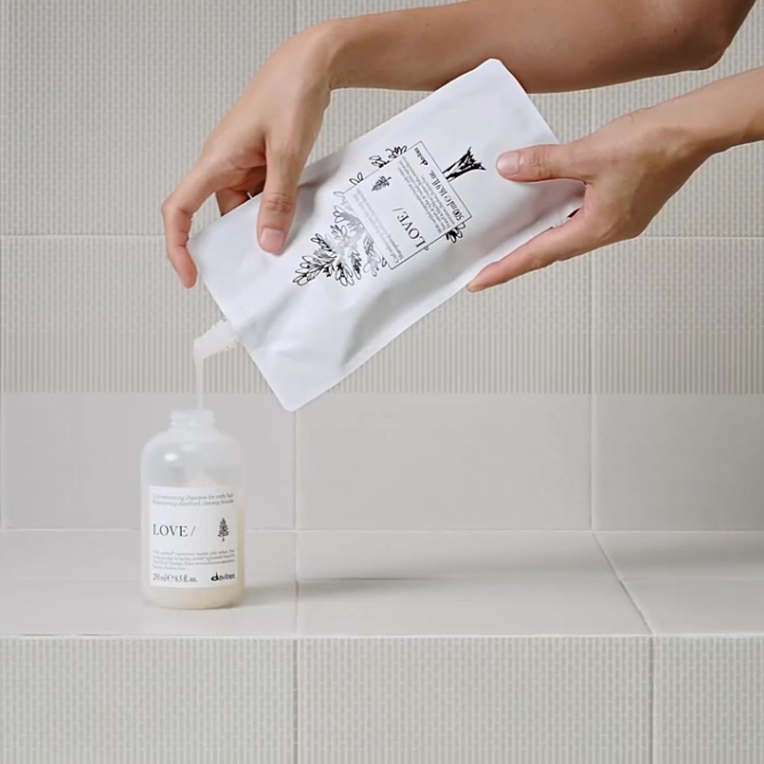 image:imageDavines LOVECurl Shampoo Creamy Taming Cleanser for Wavy amp Curly Hair Enhances Elasticity Volume amp Softness Hydrating Baobab Pulp Formula Defines Curls without Weighing DownRefill Size