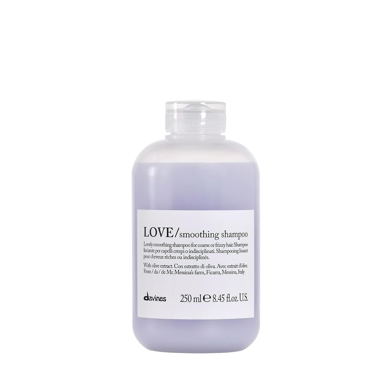 image:imageDavines LOVESmoothing Shampoo Gentle AntiFrizz Cleanser for Frizzy Coarse or Unruly Hair Promotes Straightening amp Shine Apple Pulp Formula for Soft Tamed amp Sleek StrandsFull Size