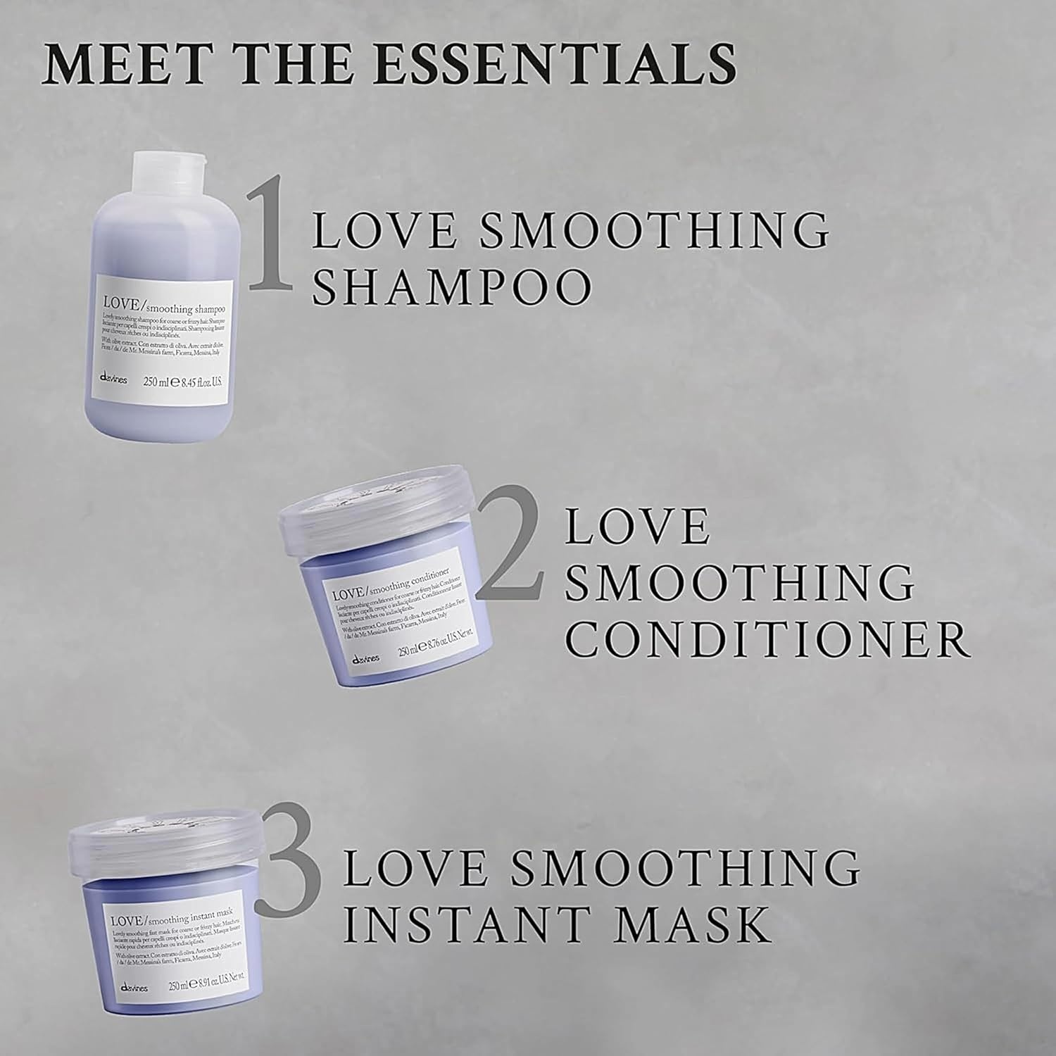 image:imageDavines LOVESmoothing Shampoo Gentle AntiFrizz Cleanser for Frizzy Coarse or Unruly Hair Promotes Straightening amp Shine Apple Pulp Formula for Soft Tamed amp Sleek StrandsRefill Size