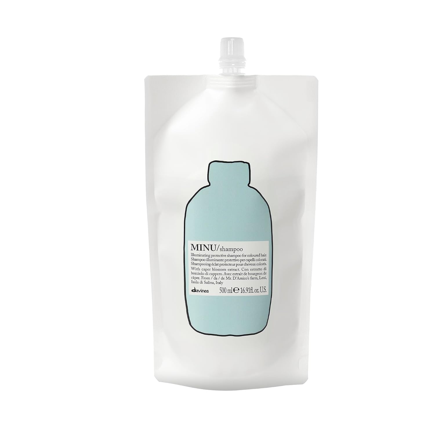 image:imageDavines MINUShampoo Protective amp Illuminating Cleanser for Color Treated Hair Preserves Vibrancy amp Shine with Green Coffee Gentle Formula Keeps Color Bright amp SoftRefill Size