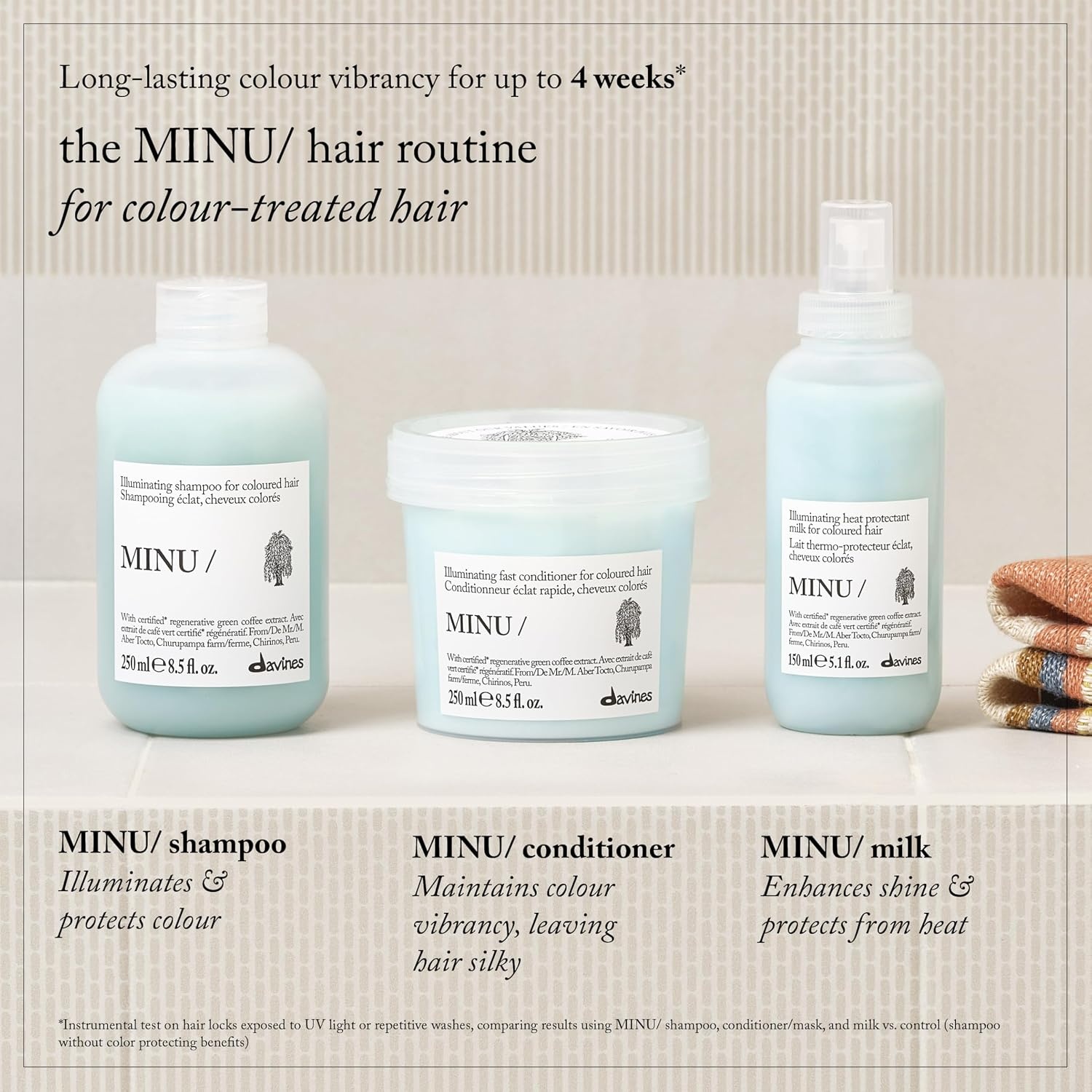 image:imageDavines MINUShampoo Protective amp Illuminating Cleanser for Color Treated Hair Preserves Vibrancy amp Shine with Green Coffee Gentle Formula Keeps Color Bright amp SoftRefill Size