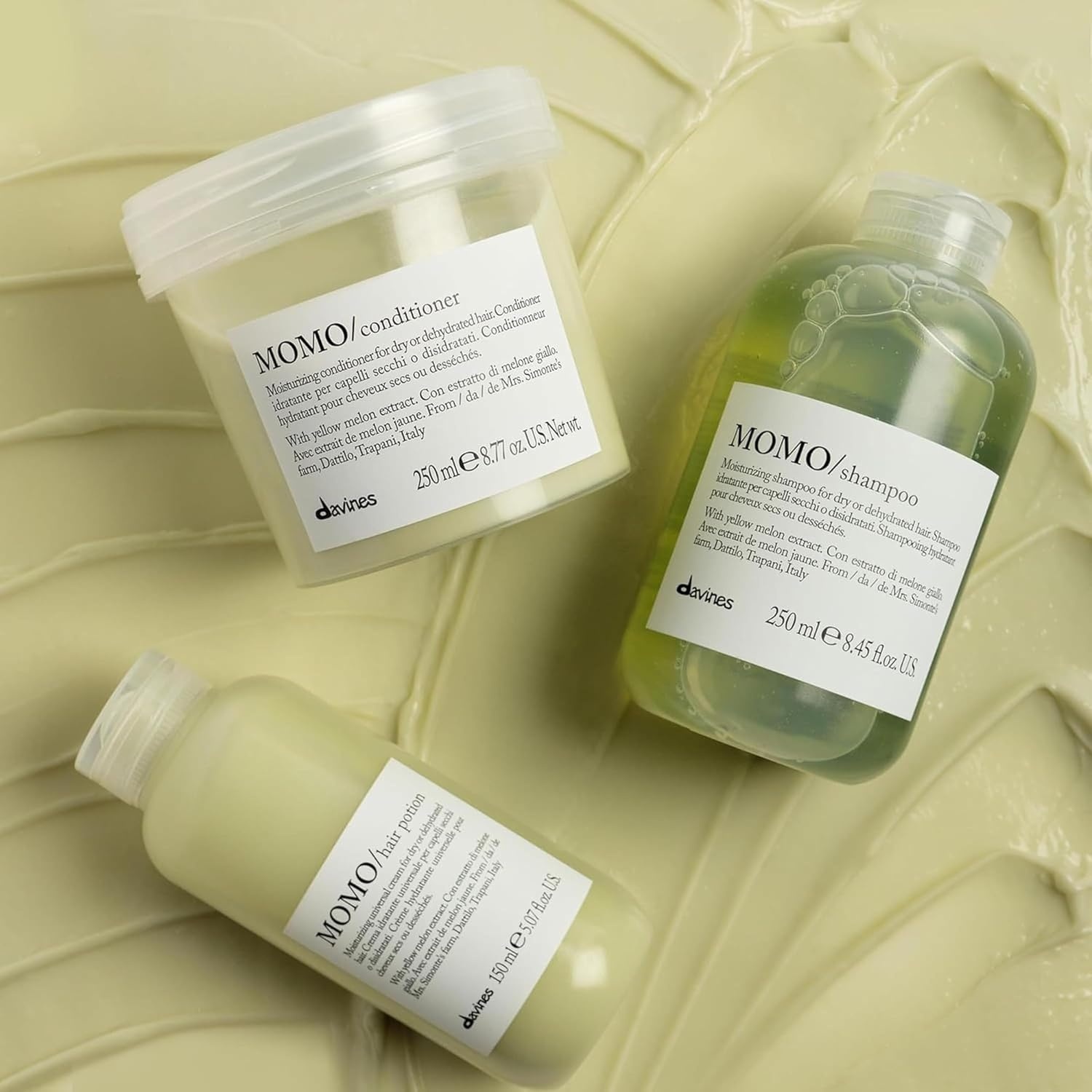 image:imageDavines MOMOShampoo Moisturizing Gel Shampoo for Dry or Dehydrated Hair Deeply Hydrates with Apricots Gentle Cleanser Restores Softness Shine amp MoistureFull Size