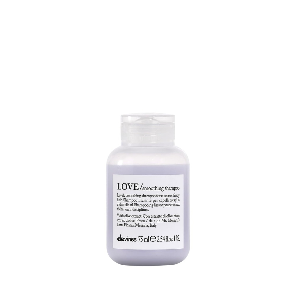 image:imageDavines LOVESmoothing Shampoo Gentle AntiFrizz Cleanser for Frizzy Coarse or Unruly Hair Promotes Straightening amp Shine Apple Pulp Formula for Soft Tamed amp Sleek StrandsTravel Size