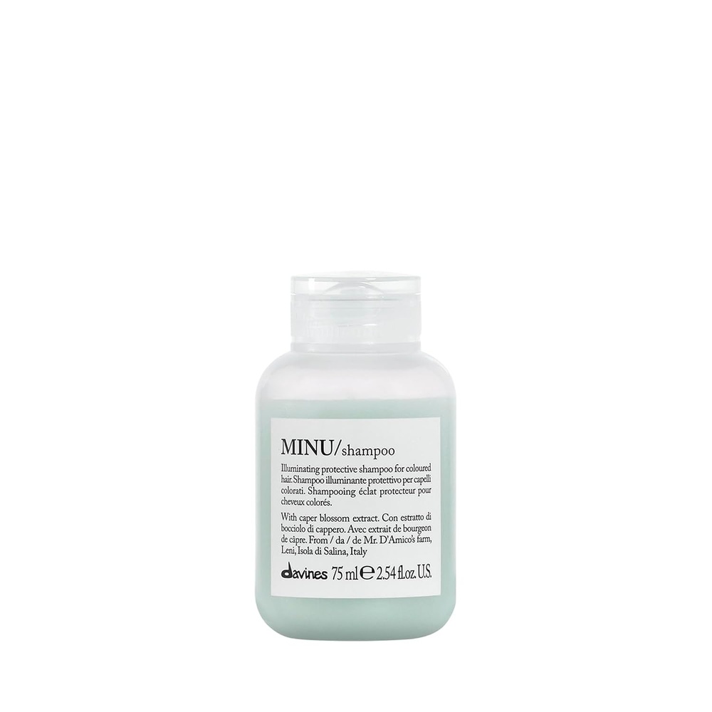 image:imageDavines MINUShampoo Protective amp Illuminating Cleanser for Color Treated Hair Preserves Vibrancy amp Shine with Green Coffee Gentle Formula Keeps Color Bright amp SoftTravel Size