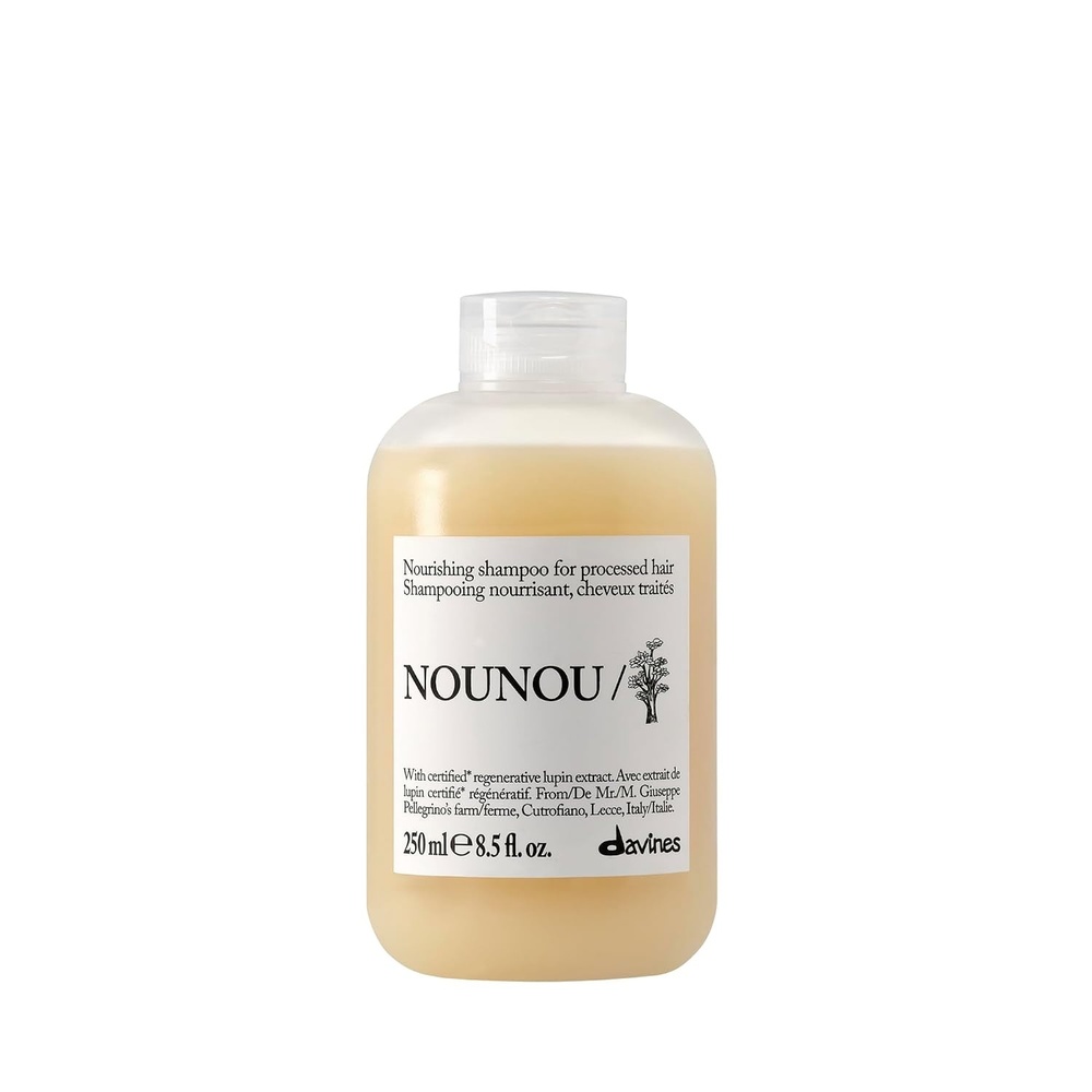 image:imageDavines NOUNOUShampoo Nourishing Cleanser for Damaged Processed or Brittle Hair Restores Natural Softness Shine amp Body with Lupin Hydrates Chemically Treated HairFull Size