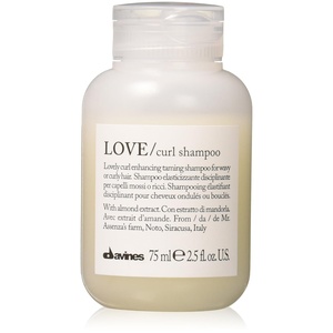 Davines LOVE/Curl Shampoo, Creamy Taming Cleanser for Wavy & Curly Hair – Enhances Elasticity, Volume & Softness – Hydrating Baobab Pulp Formula Defines Curls without Weighing Down(Travel Size)