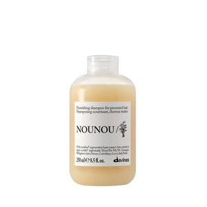 Davines NOUNOU/Shampoo, Nourishing Cleanser for Damaged, Processed or Brittle Hair – Restores Natural Softness, Shine & Body with Lupin- Hydrates Chemically Treated Hair(Full Size)